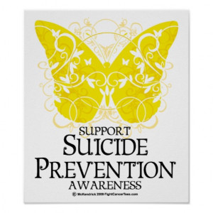 Suicide Prevention Butterfly Poster