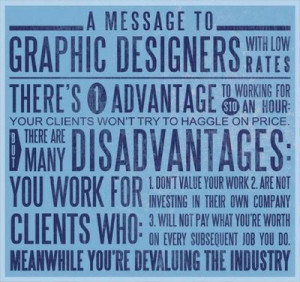 message to Graphic Designers...