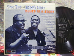 SONNY TERRY BROWNIE McGHEE BLUES IS A STORY LP WORLD PACIFIC 1960 MONO