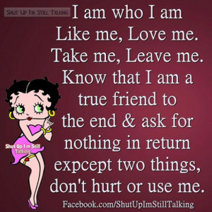 don't ask for too much.