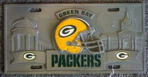 Football Other Green Bay Packers Solid Steel License Plate