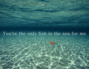 cute, fish in the sea, love, pretty, quote, quotes
