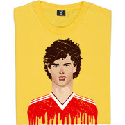 Bryan Robson United Kit Graphic Portrait T-Shirt. One of United fans ...