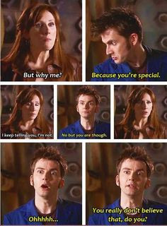 This is why I love Donna Noble. She is so completely relatable. Most ...