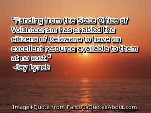 quotes+about+volunteerism | Funding from the State Office of ...