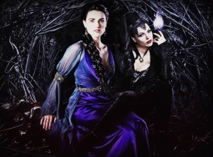 Villains Regina Evil Queen and Morgana!