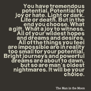 Man in the Moon quote