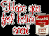 Chicken Soup Get Well Hope You Feel Better Soon Animation Animated gif ...