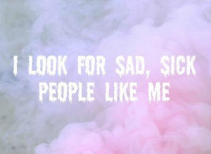 pastel pastel goth quote sad sick