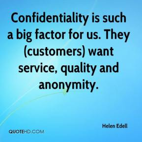 Confidentiality Quotes