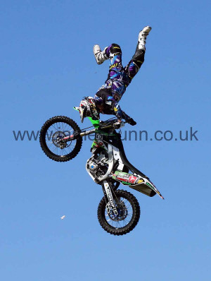 Motocross Stunt Rider Mid Air