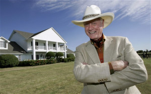 ... and Larry Hagman, who played Bobby, Sue Ellen and JR Ewing (WIREIMAGE