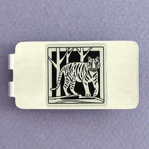 Tiger Money Clip - Click to Engrave