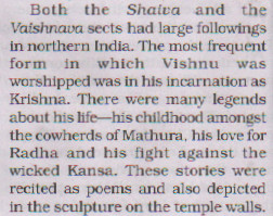 ... says that the story of love of Radha and Krishna was very popular