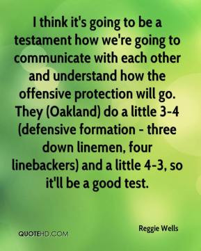 ... defensive formation - three down linemen, four linebackers) and a