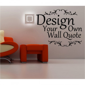 Name Text Wall Decals - Create Your Own Wall Quotes Lettering ...