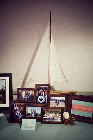 Nautical memorial to bride's father