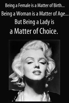 ... really know the woman on the cover, but I do like the quote! More