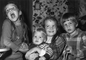 Our four children in 1978: Siobhan, Brendan, Erin & Ethan