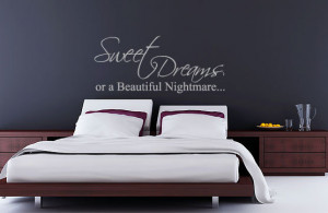 Sweet dreams or a beautiful nightmare beyonce wall sticker bedroom ...