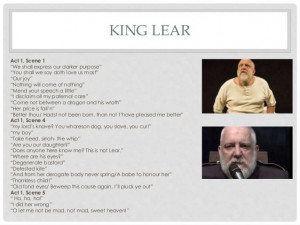 King Lear Act 1 Scene 1 Key Quotes ~ King Lear Quotes AO2, AO3 & AO4 ...