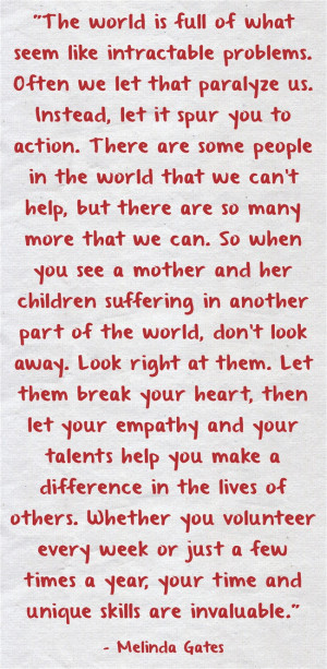 ... and your talents help you make a difference in the lives of others