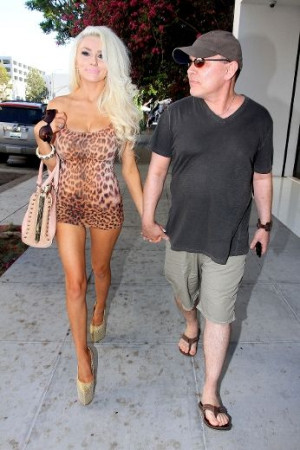 Actor Doug Hutchison and his 18-year-old wife Courtney Stodden having ...