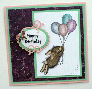 Card Happy Birthday Stripes