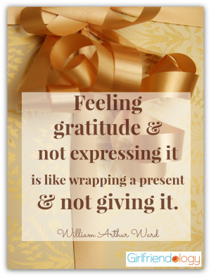 Celebrate Thanksgiving by telling your FRIENDS how grateful you are ...