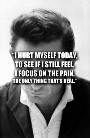 Johnny Cash is one my my Favorite singers but listing to the song Hurt ...