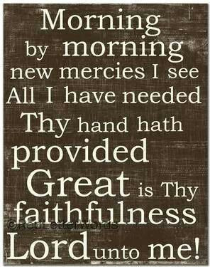 Great is thy faithfulness!