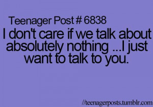 Yeahh, why wont you talk to me? :/