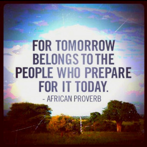Be prepared. (Taken from (RED) website at www.joinred.com)