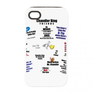 Central Perk Gifts > Chandler Bing Quotes iPhone 4/4S Tough Case