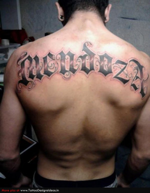 once you decide to get letters tattooed on yourself the next step is ...