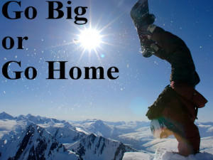 Snowboarding handstand Image