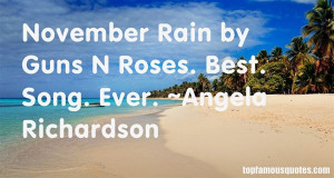 Top Quotes About November Rain
