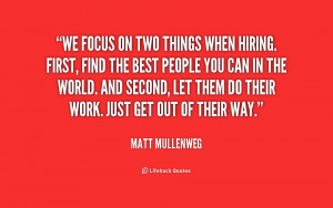 Hiring the Best People Quotes