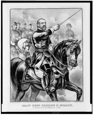 ... . Genl. George G. Meade, at the battle of Gettysburg, July 3d. 1863