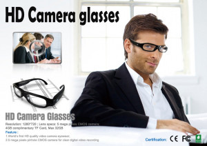 Funny 4GB Eyeglasses Hidden Camera Clear Lens Glasses With 5MP Hidden