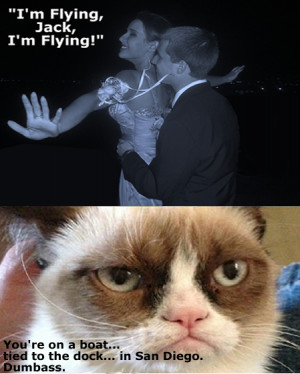 Grumpy Cat Meme Titanic