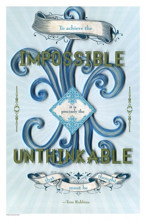 Inspirational quote poster Tom Robbins quote by YakawonisQuilling, $20 ...