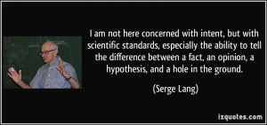 More Serge Lang Quotes