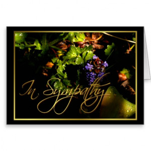 In Sympathy Floral Sympathy Card
