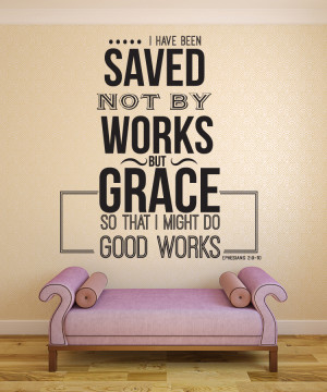 Ephesians 2:9-10 I Have..Bible Verse Wall Decal Quotes
