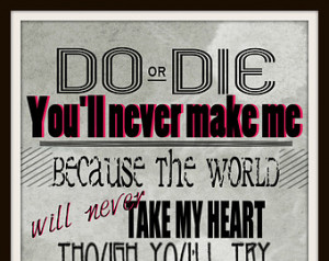 art, Welcome To The Black Parade song lyric print art. lyric Art Quote ...