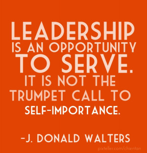 ... . it is not the trumpet call to self-importance. -j. donald walters