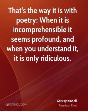 Galway Kinnell Poetry Quotes