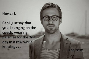 Once word got out that Ryan Gosling likes to knit, Internet memes ...