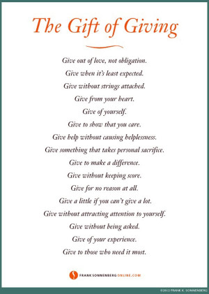 Inspirational Quotes Giving Gifts ~ Motivational Quotes for Nonprofit ...